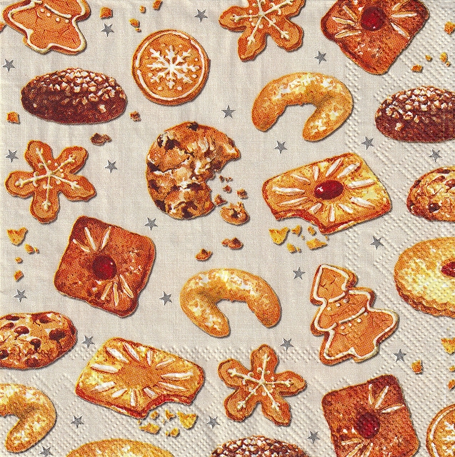 ５枚組ペーパーナプキン＊Baked Cookie