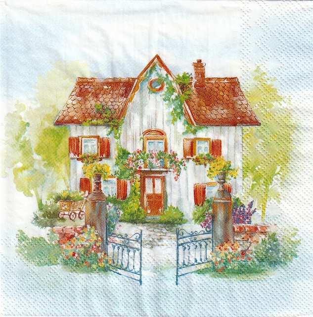 ５枚組ペーパーナプキン＊カントリーハウス