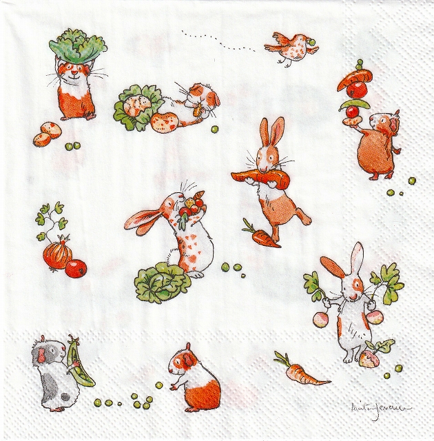 ５枚組ペーパーナプキン＊Little Farmers