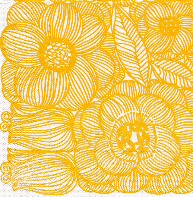 ５枚組ペーパーナプキン＊ゼラニウム*marimekko