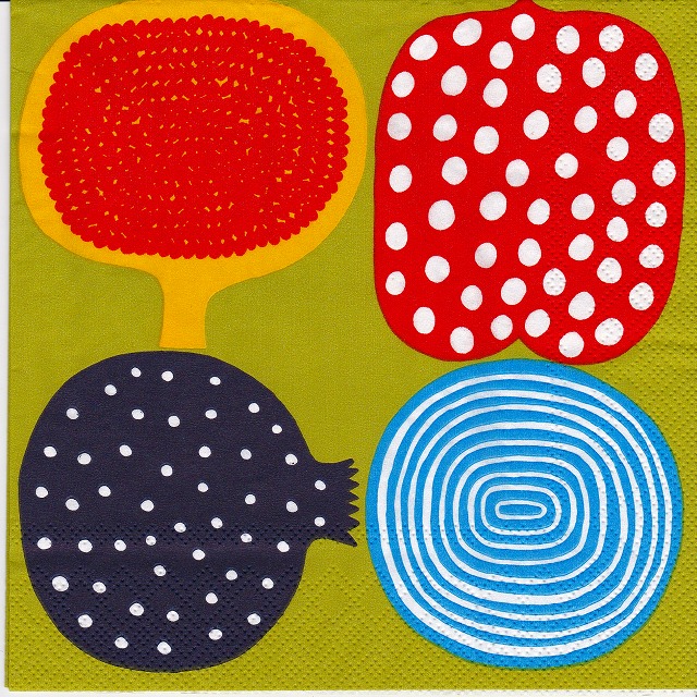 ５枚組ペーパーナプキン＊コンポッティ*marimekko