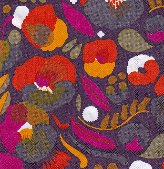 ５枚組ペーパーナプキン＊ハッタラクッカ*marimekko