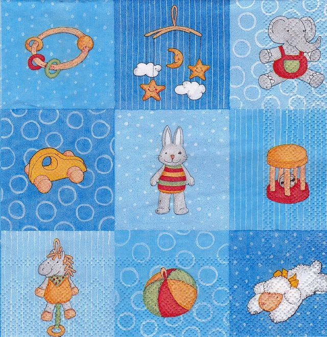 ５枚組ペーパーナプキン＊Babies Toys