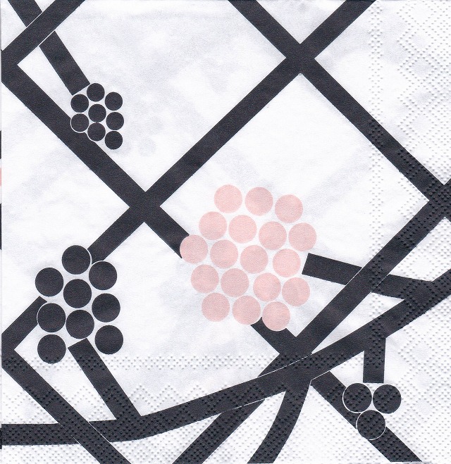 ５枚組ペーパーナプキン＊ホルテンシエ*marimekko