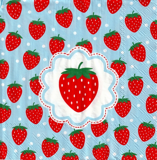 ５枚組ペーパーナプキン＊My little Strawberry