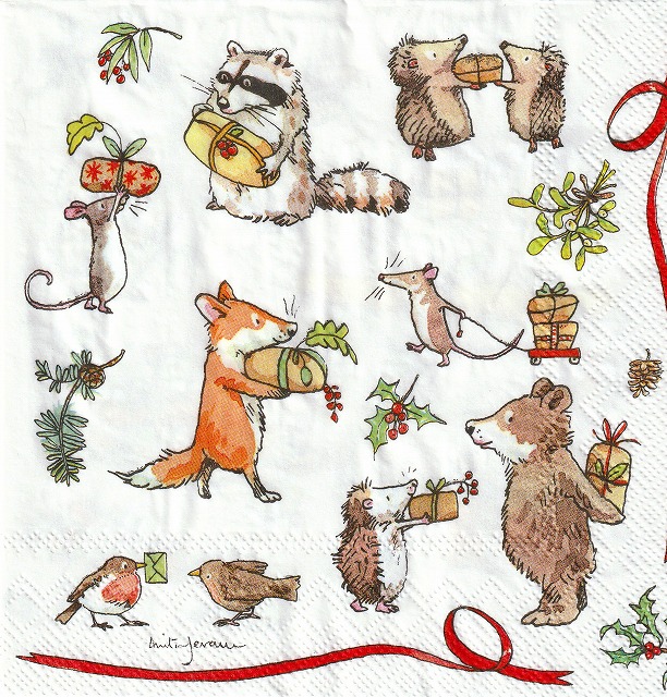 ５枚組ペーパーナプキン＊Present for You