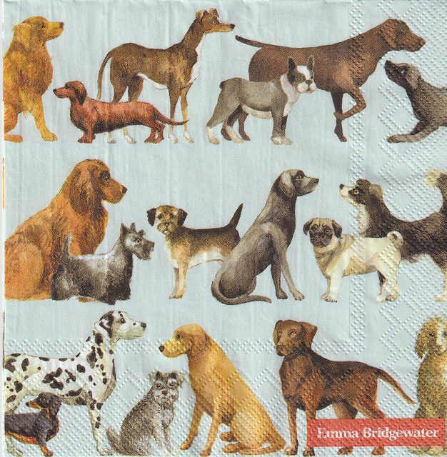 ５枚組ペーパーナプキン＊DOGS