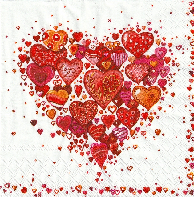 ５枚組ペーパーナプキン＊with Love