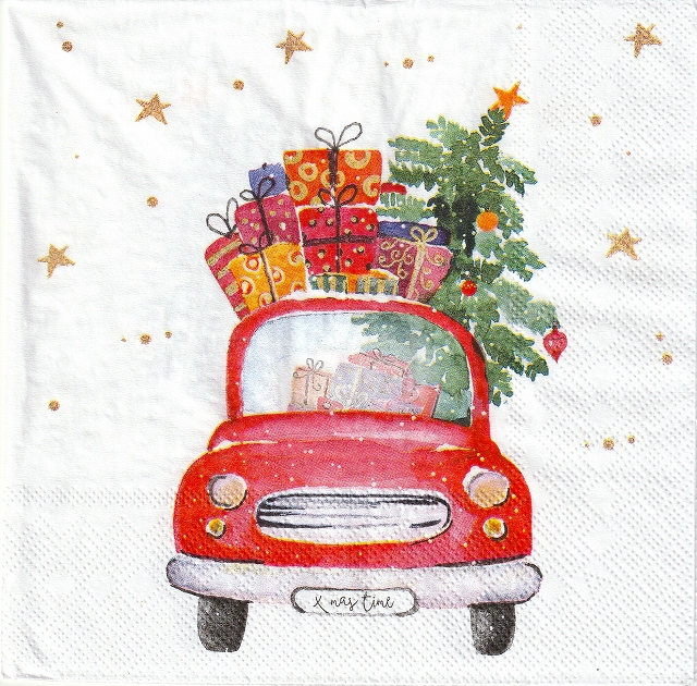 ５枚組ペーパーナプキン＊Gifts Truck