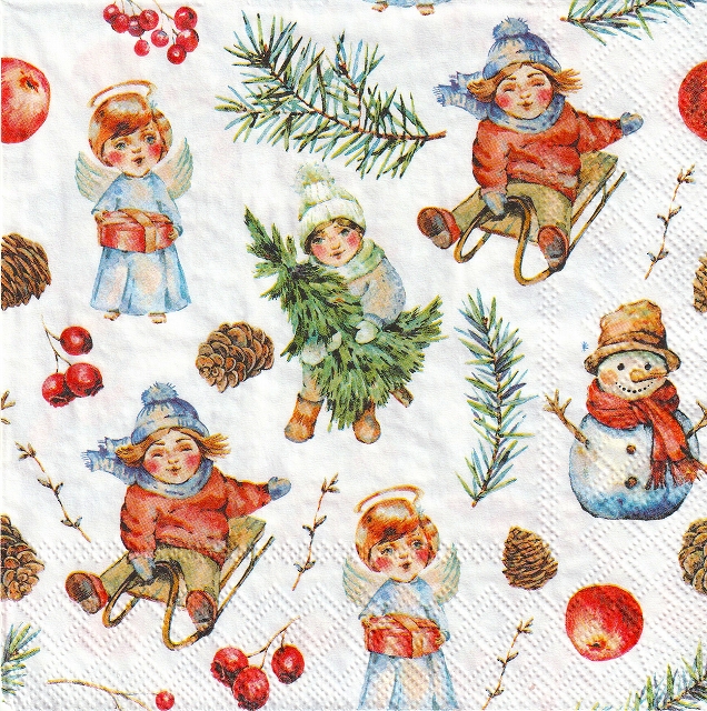 ５枚組ペーパーナプキン＊外遊び