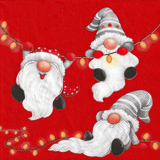 ５枚組ペーパーナプキン＊ライトチェーンＢ