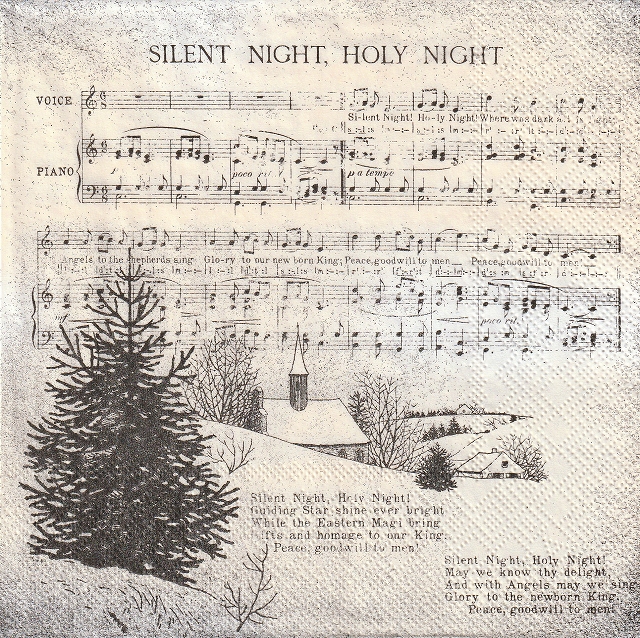 ５枚組ペーパーナプキン＊きよしこの夜