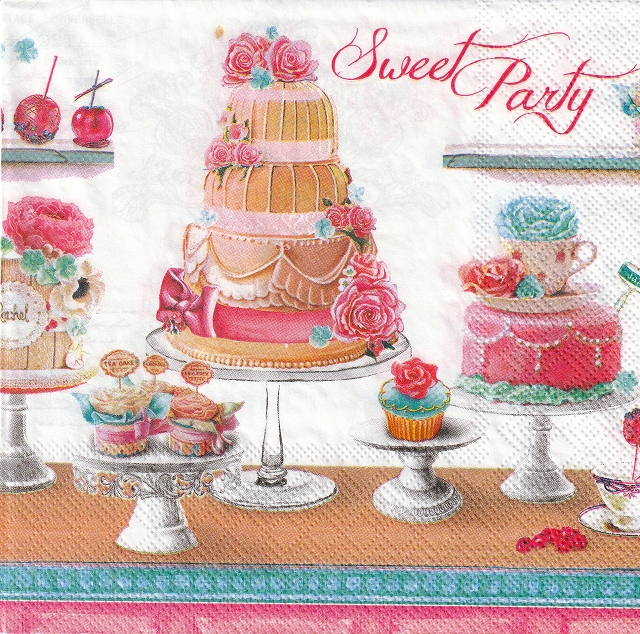 ５枚組ペーパーナプキン＊Sweet Party