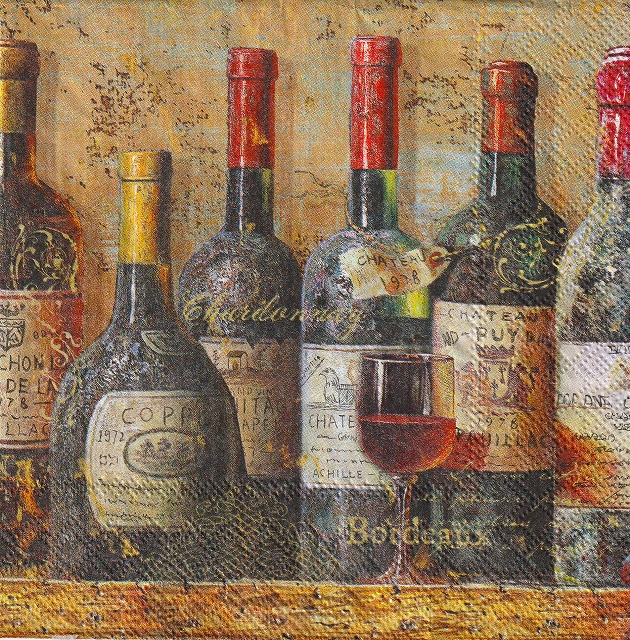 ５枚組ペーパーナプキン＊Best Wines