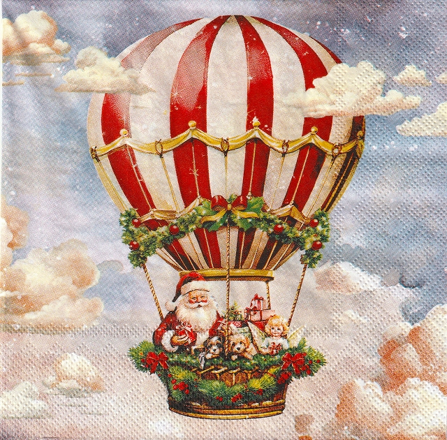 ５枚組ペーパーナプキン＊air balloon