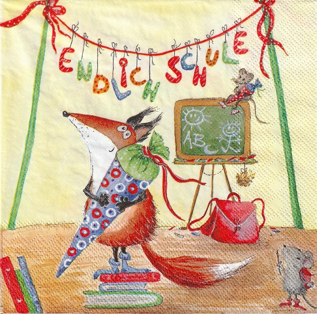 ５枚組ペーパーナプキン＊学校