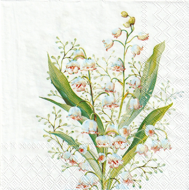 ５枚組ペーパーナプキン＊Lily of the Valley