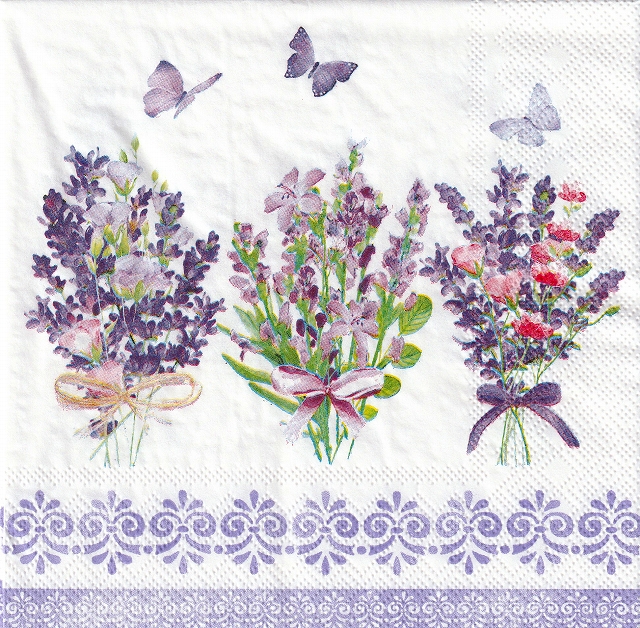 ５枚組ペーパーナプキン＊Lovely Lavender