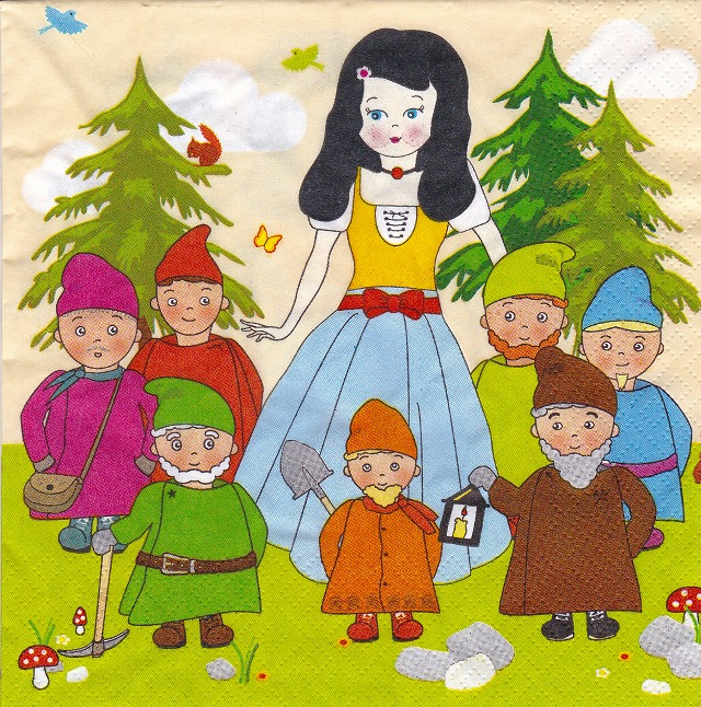 ５枚組ペーパーナプキン＊白雪姫