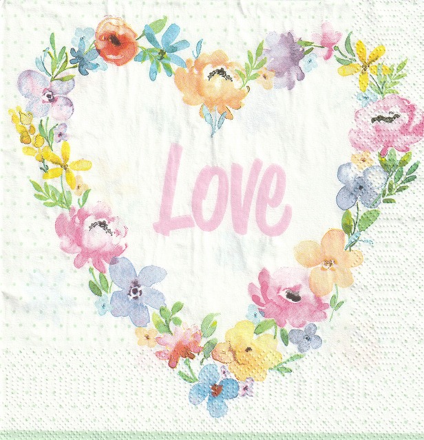 ５枚組ペーパーナプキン＊Blossom Love