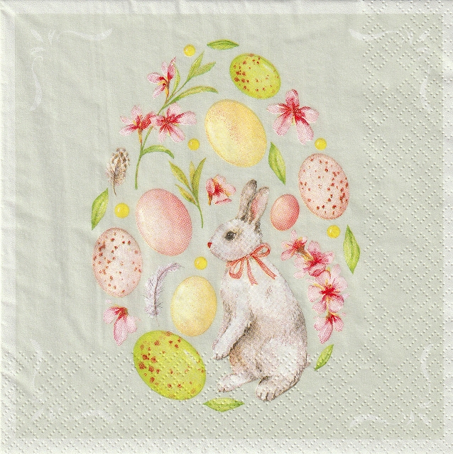 ５枚組ペーパーナプキン＊Gentle Easter