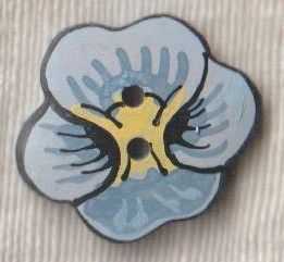 Jim Knopf＊手描きパンジー＊２穴ボタン