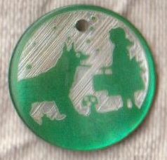 Jim Knopf＊1穴貝ボタン＊赤ずきん＊グリーン