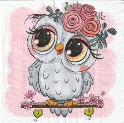 ５枚組ペーパーナプキン＊Cartoon Owl