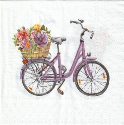 ５枚組ペーパーナプキン＊Ride with wild flowers