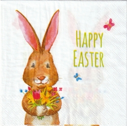 ５枚組ペーパーナプキン＊Happy Easter