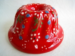 スフレンハイム焼き クグロフ型＃16＊レッドＢ