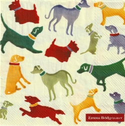５枚組ペーパーナプキン＊Polka Dogs