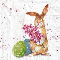 ５枚組ペーパーナプキン＊Splashy Bunny