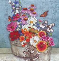 ５枚組ペーパーナプキン＊Flowers at Home