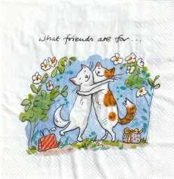 ５枚組ペーパーナプキン＊Cats Friends