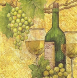 ５枚組ペーパーナプキン＊White Wine