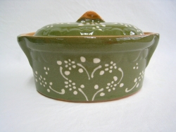 アルザス陶器 スフレンハイム焼き ベッコフ鍋 テリーヌ型 オーバル