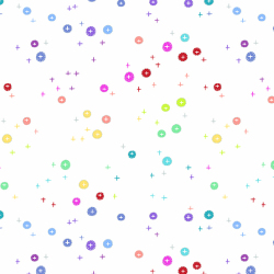 プリントコットン＊Rainbow Buttons