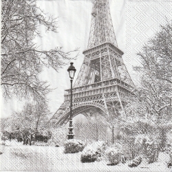 ５枚組ペーパーナプキン＊Winter in Paris