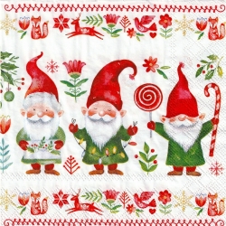 ５枚組ペーパーナプキン＊Gnomes fun