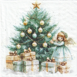 ５枚組ペーパーナプキン＊クリスマスフェアリー