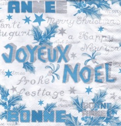 ５枚組ペーパーナプキン＊Bonne Annee