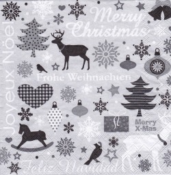 ５枚組ペーパーナプキン＊Christmas Feeling