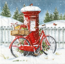 ５枚組ペーパーナプキン＊Delivery Bike