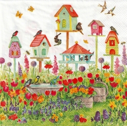 ５枚組ペーパーナプキン＊Birdhouse