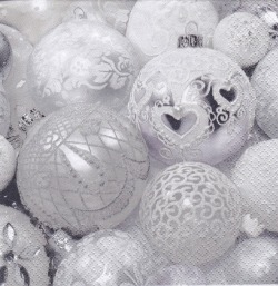 ５枚組ペーパーナプキン＊Balls with Lace