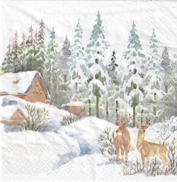 ５枚組ペーパーナプキン＊Winter Scene