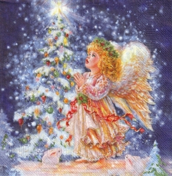 ５枚組ペーパーナプキン＊Xmas Angel