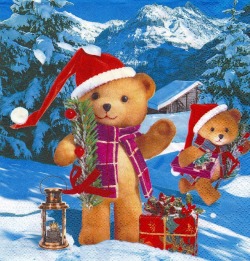 ５枚組ペーパーナプキン＊Happy Bears