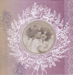 ５枚組ペーパーナプキン＊Whispering Angels